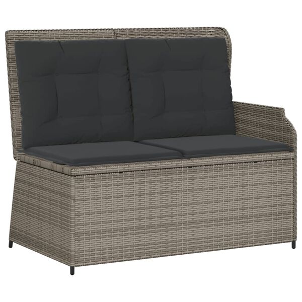vidaXL Garden Lounge Set Grey, Dark grey, Brown