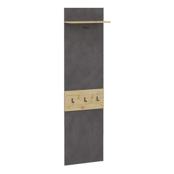 FMD Coat Rack Matera and Artisan Oak Melamine-coated particle board