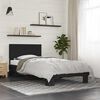 vidaXL Bed Frame Black Engineered Wood Single Durable Bed Frame