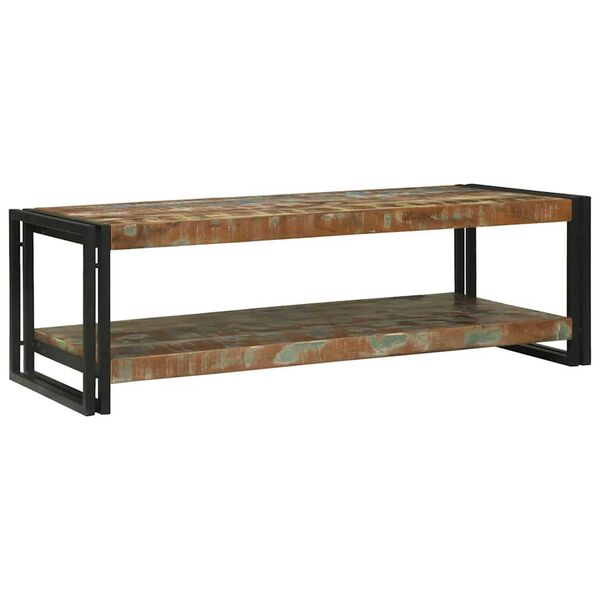 vidaXL Coffee Table Multicolour 120 x 50 x 38 cm solid reclaimed wood
