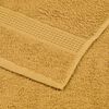 vidaXL Sauna Towel Set of 4 Gold 100% Cotton 31.5 x 78.7 in