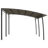 vidaXL Sunshade Awning Taupe Powder-coated steel, fabric (100% polyester)
