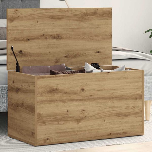 vidaXL Storage Chest Artisan Oak 33.1x16.5x18.1" Engineered Wood
