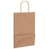 vidaXL Paper Bags 50 pcs with Handles Brown 21x11x31 cm