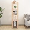 vidaXL Book Cabinet Natural wood Solid Pine Wood Medium Book Cabinet