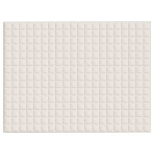 vidaXL Weighted Blanket Light cream