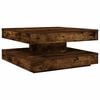 vidaXL Coffee Table Smoked Oak Engineered Wood Medium Rotatable