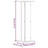 vidaXL Speaker Stands 2 pcs Old Wood 11.8x11.8x37.4" Engineered Wood