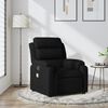vidaXL Massage Recliner Chair Black Fabric (100% polyester), metal, plywood