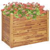 vidaXL Garden Raised Bed Natural wood color