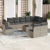 vidaXL Garden Sofa Set Light grey, Dark grey