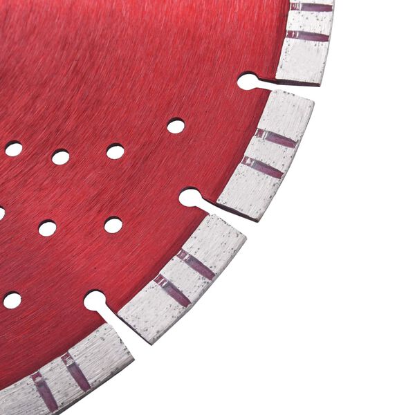 vidaXL Diamond Cutting Disc with Turbo and Holes Steel 13.78 "