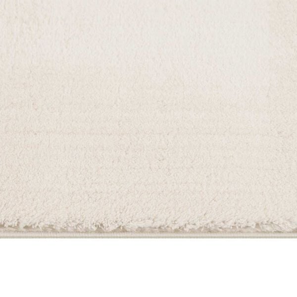 vidaXL Shaggy Rug Cream White 100% Polyester 94.5 x 120.1 in Shaggy Rug