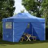 vidaXL Party Tent Steel Blue 600D Oxford fabric with PVC coating 10x13 ft