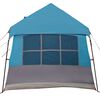 vidaXL Family Tent with Roof Blue and Grey 244.88 x 116.14 x 93.70 in