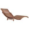 vidaXL Sunlounger Warm brown