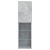 vidaXL TV Cabinet Concrete grey Engineered wood and glass TV Cabinet