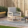 vidaXL Garden Chair Natural Pine Solid Pine Wood Medium Durable