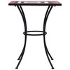 vidaXL Mosaic Bistro Set Terracotta and white Powder-coated iron Medium
