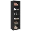 vidaXL Highboard Black Engineered wood Tall Highboard Rectangular