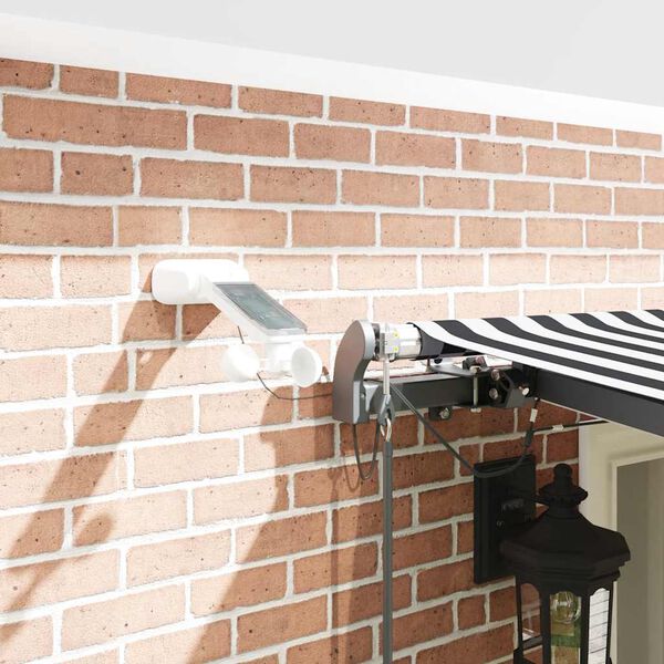 vidaXL Retractable Awning Anthracite and White