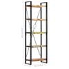 vidaXL Bookcase Multicolor Solid Reclaimed Wood 23.6 x 11.8 x 70.9 in