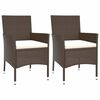 vidaXL Garden Bistro Set Brown