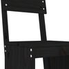 vidaXL Garden Bar Set Black Solid pine wood Medium Footrest