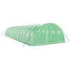 vidaXL Greenhouse Green Polyethylene (PE), galvanized steel 602.8 sq ft