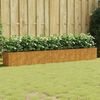 vidaXL Garden Raised Bed Rustic Corten Steel Large Decorative Inlays