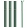 vidaXL Wire Mesh Fence Green 2.6x82.0' Galvanised Steel
