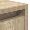 vidaXL Wall-mounted Bedside Cabinet Sonoma oak Engineered wood Medium