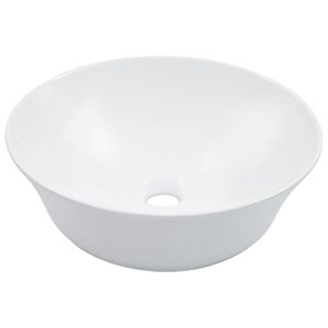 vidaXL Wash Basin 16.1x4.9" Ceramic White