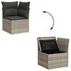 vidaXL Garden Sofa Set Light gray