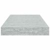 vidaXL Wall Shelf Concrete grey Honeycomb MDF, metal Small