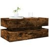 vidaXL Coffee Table Smoked Oak Engineered Wood 35.4 x 19.7 x 15.7 in