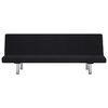 vidaXL Sofa Bed Black Fabric
