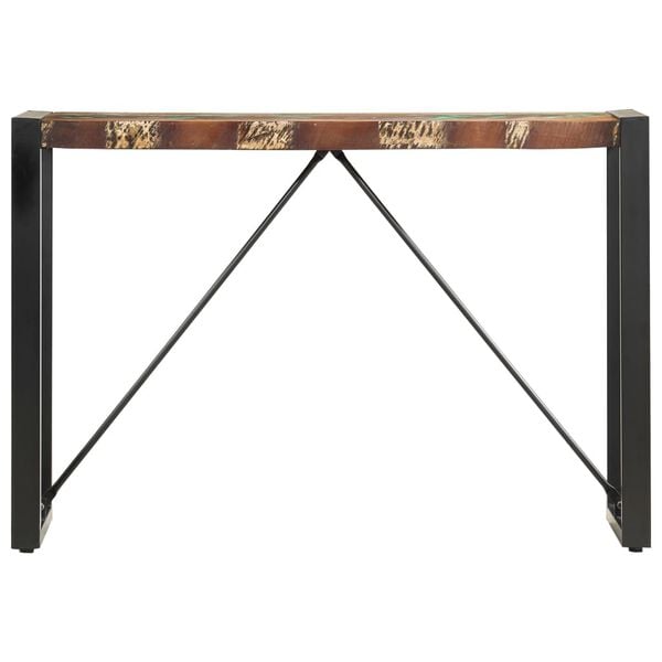 vidaXL Console Table Multicolor Solid reclaimed wood and steel