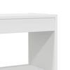 vidaXL Book Cabinet White 39.37 x 11.81 x 77.95 in Engineered Wood