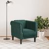 vidaXL Sofa Chair Dark Green Velvet (100% polyester), plywood, solid wood