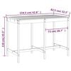 vidaXL Garden Table White Solid Pine Wood Large Durable Garden Table