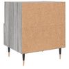 vidaXL Bedside Cabinet Set of 2 Gray Sonoma Engineered wood, iron Medium