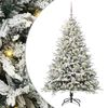vidaXL Artificial Pre-lit Christmas Tree with Ball Set Green 59.1