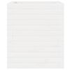 vidaXL Garden Planter White Solid Pinewood Medium Garden Planter