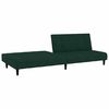 vidaXL Sofa Bed Dark Green Velvet (100% polyester), wood, plastic Compact
