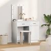 vidaXL Dressing Table 2 pcs White 50 x 41 x 135 cm Engineered wood