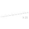 vidaXL Wall Spikes 25 pcs Steel 3.3'
