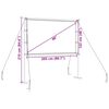 vidaXL Projection Screen with Stands 90 Inch 16:9