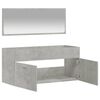 vidaXL Bathroom Cabinet With Mirror Concrete Gray Engineered Wood, Acrylic