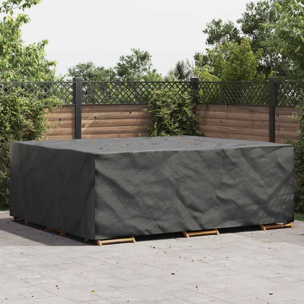 vidaXL Furniture Cover Plain Black 118.11 x 98.43 x 39.37 in 210D